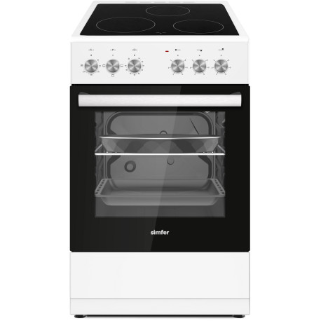 Электроплита Simfer F55VW14025 белая эмаль