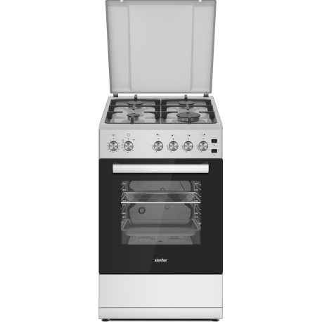 Газовая плита Simfer F56GG42025 серая эмаль