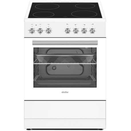 Электроплита Simfer F66VW04025 белая эмаль