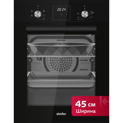 Электрический духовой шкаф Simfer B4ES66125 черный