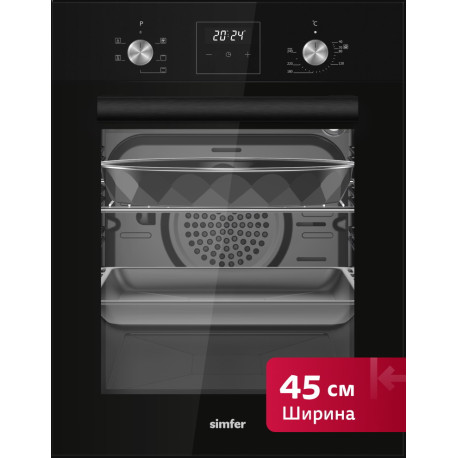 Электрический духовой шкаф Simfer B4ES66125 черный