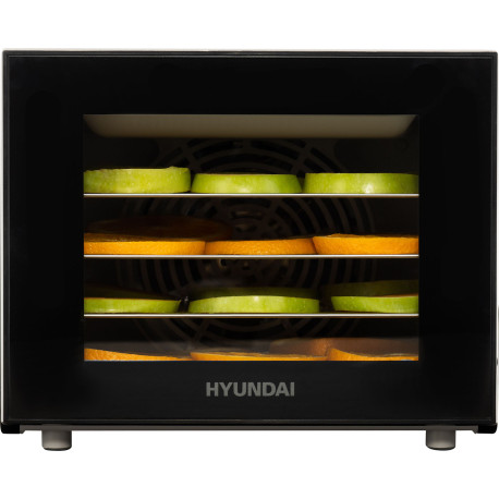 Сушка для фруктов и овощей Hyundai HYFD-1204  8 под.  400 Вт  черный