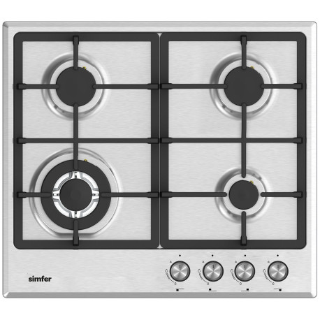 Газовая варочная панель Simfer H60V41M525  нержавеющая сталь