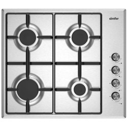 Газовая варочная панель Simfer H60Q40M025  нержавеющая сталь