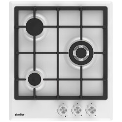 Газовая варочная панель Simfer H45V35W555  белая эмаль