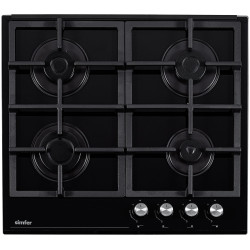 Газовая варочная панель Simfer H60H40S525  черное стекло