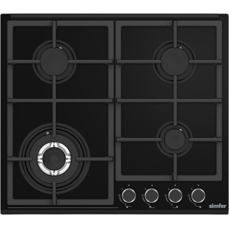 Газовая варочная панель Simfer H60H41S558. черное стекло