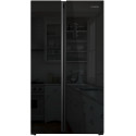 Холодильник Side by Side Hyundai CS6503FV черное стекло