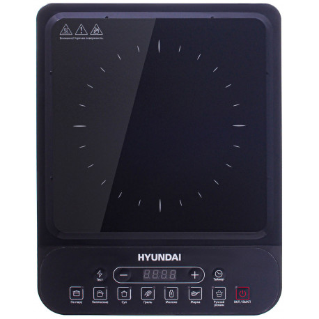 Настольная плита Hyundai HYC-0101 черный стеклокерамика
