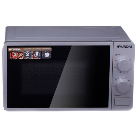 Микроволновая печь - СВЧ Hyundai HYM-M2001 20 л. 700 Вт серебристый/черный