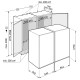 Встраиваемый холодильник Side by Side Liebherr IXRFS 5125-22 001 BioFresh NoFrost