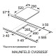 Встраиваемая электрическая варочная панель MAUNFELD CVI292S2FLGR Inverter