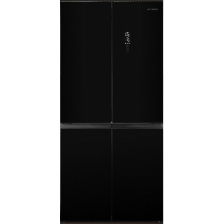 Многокамерный холодильник Hyundai CM45083F черное стекло