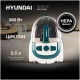 Пылесос напольный Hyundai HYV-C3500  2220Вт  белый/бирюзовый